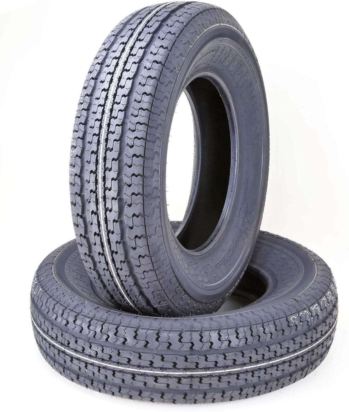Set 3 Trailer Tires ST175/80R13 6PR Load Range C with Scuff Guard M424