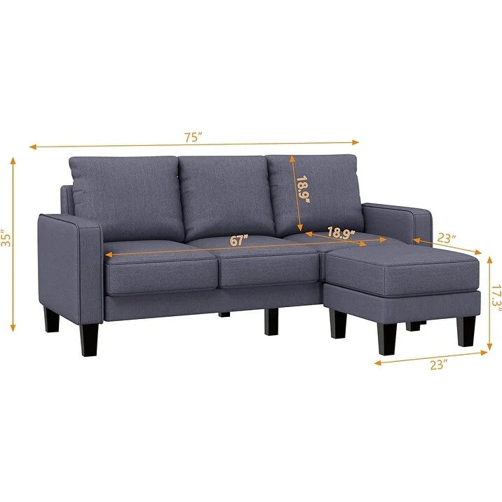 L Shaped Convertible Sectional Sofa Y8651