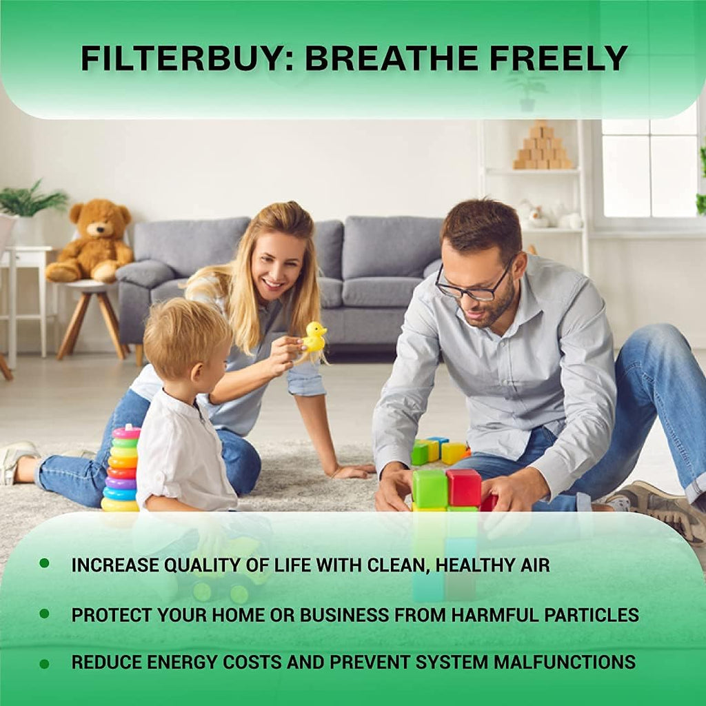 16x25x4 MERV 8 Pleated Air Filter (4-Pack) Y6195
