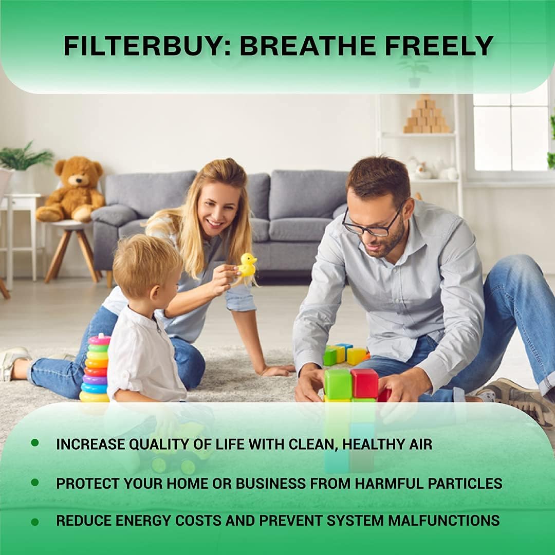 16x25x4 MERV 8 Pleated Air Filter (4-Pack) Y6195