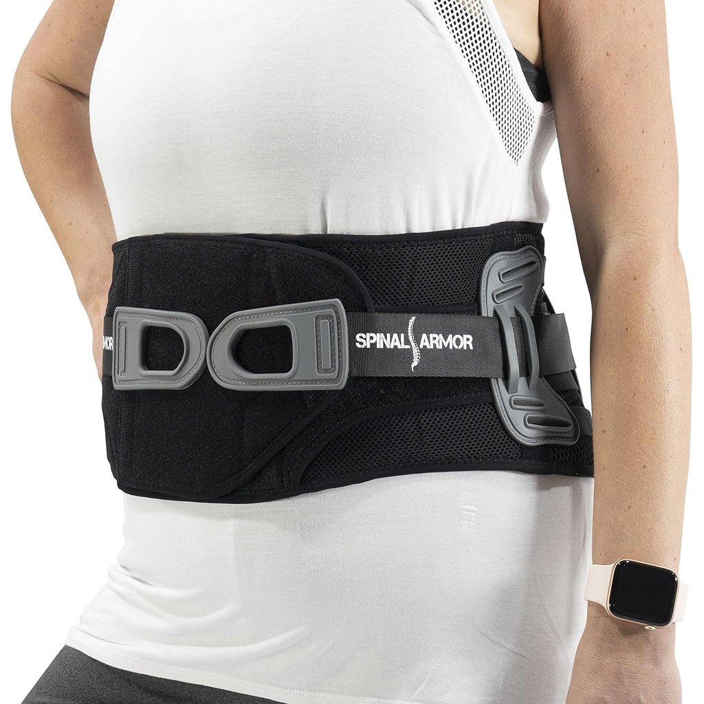 Breathable Adjustable Lumbar Support Back Brace O948551
