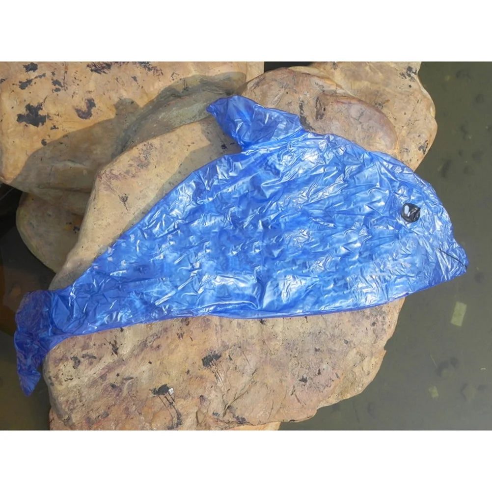 3pcs Inflatable Dolphin Bath Time Swimming Pool Beach Toy (Blue) M1212
