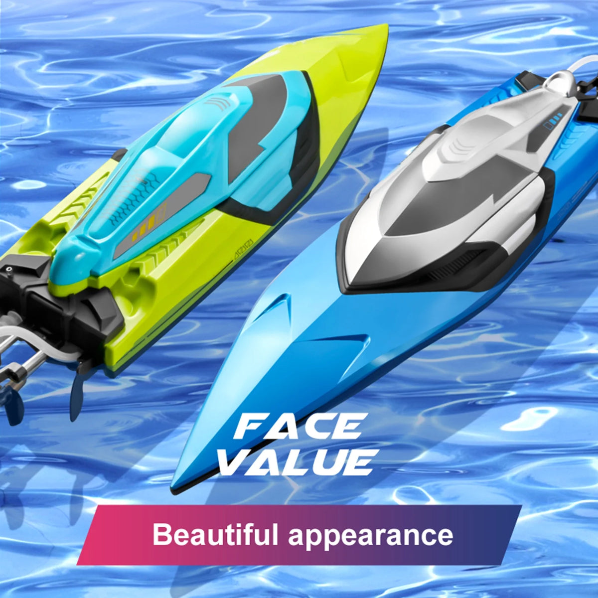 70kmh High Speed 2.4GHz RC Boat with 2 Battery U503435