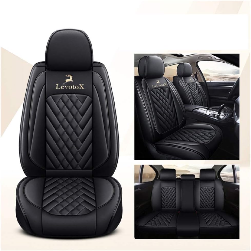 Red 5 Seats Full Set Car Seat Covers M6436