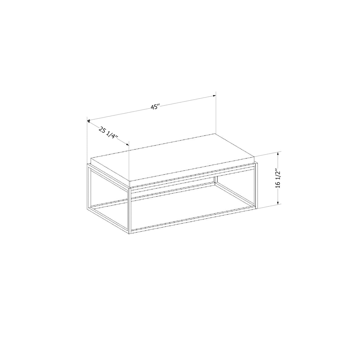 Acacia Brown Coffee Table J365