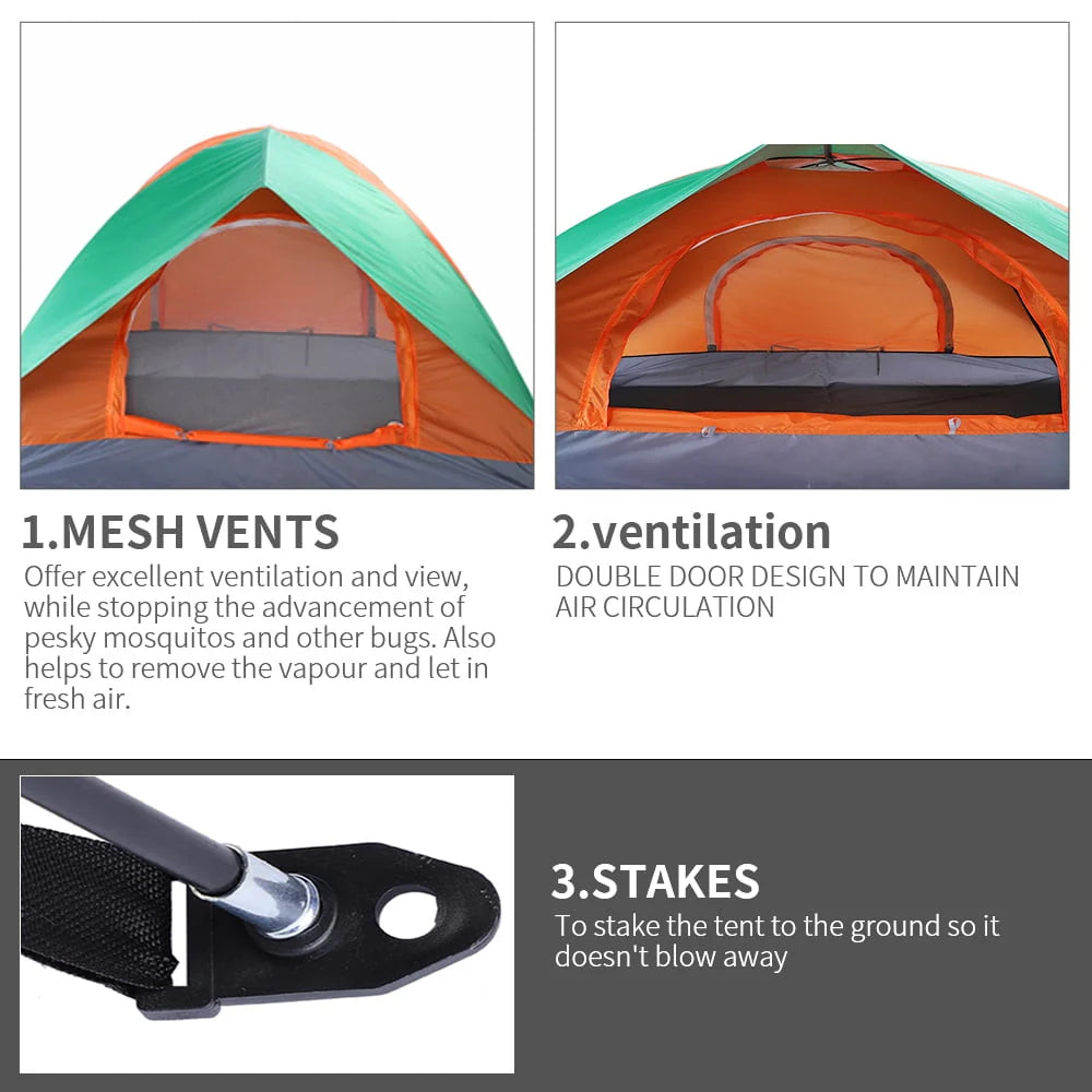 2-Person Dome Tent with Carry Bag A6400