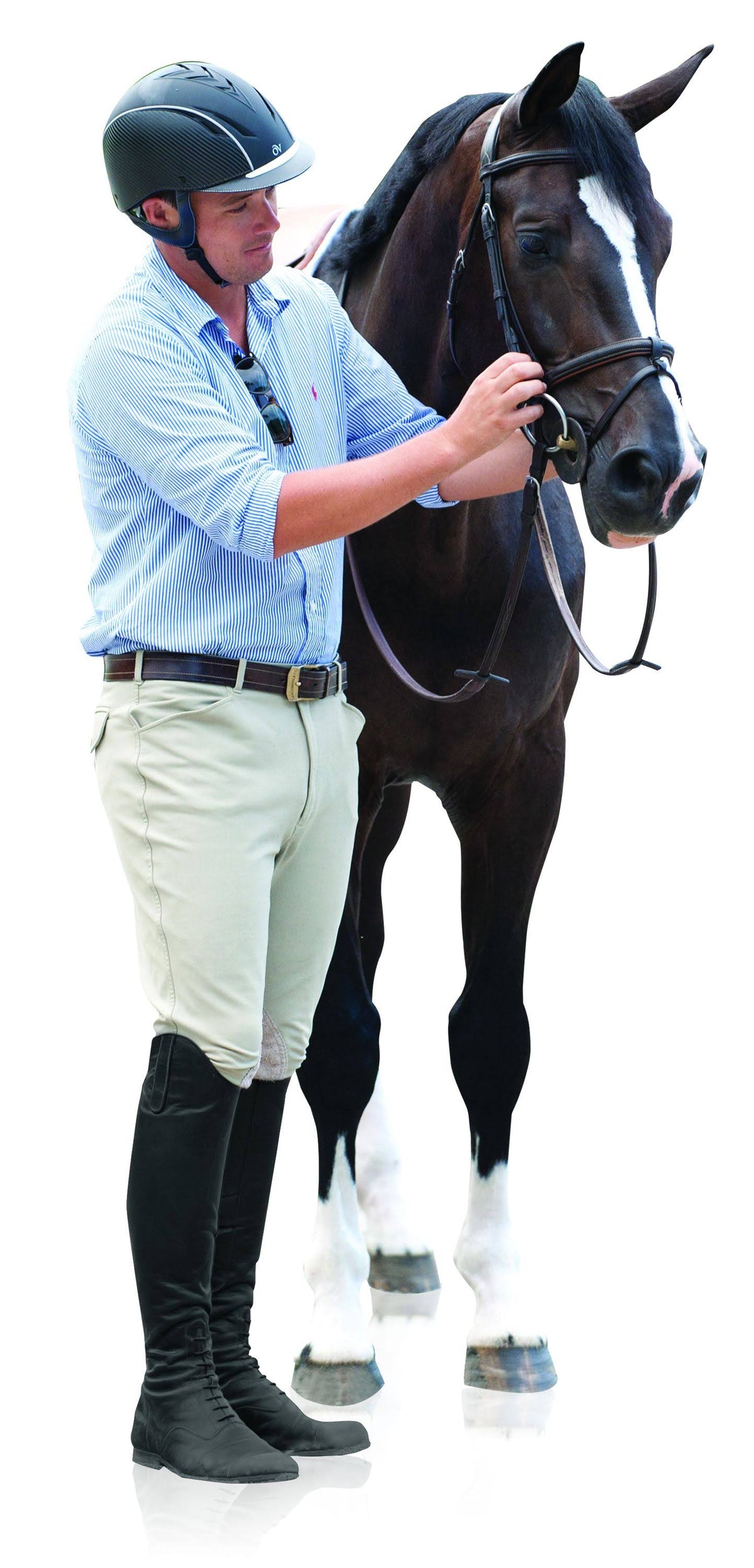 Navy Euroweave Knee Patch Breech X9412