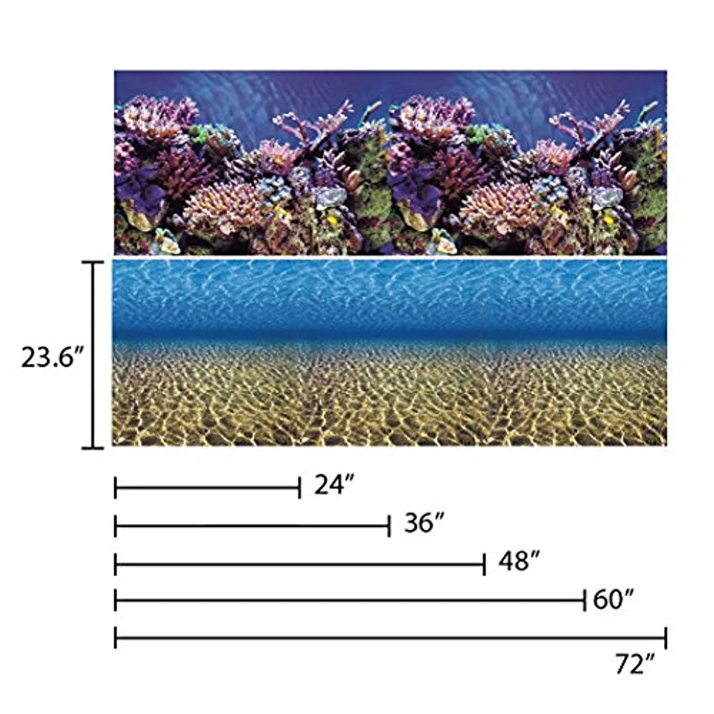 Aquarium Background Double Sides (72X24H) T16309