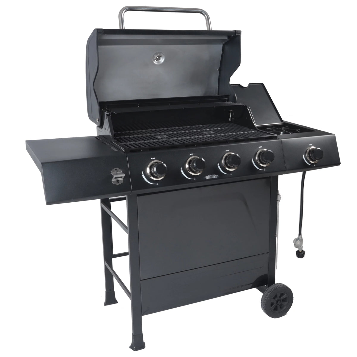 4-Burner Propane Gas Grill with Side Burner J76436