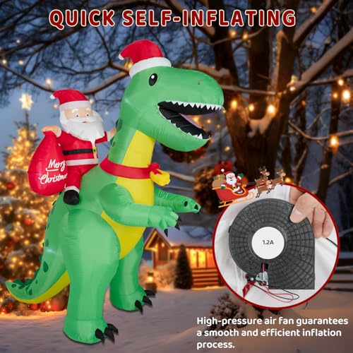 8FT Inflatable Halloween Tree Decoration with Built-in LED Lights Q65856