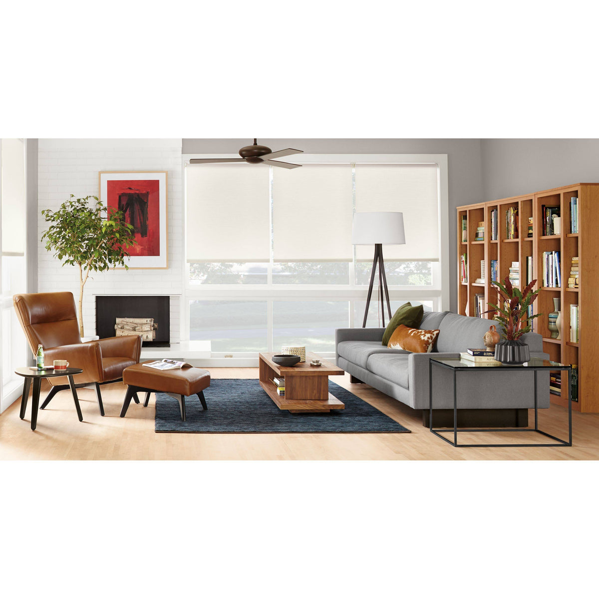 White Venatino Marble Top End Table G851960