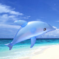 3pcs Inflatable Dolphin Bath Time Swimming Pool Beach Toy (Blue) M1212