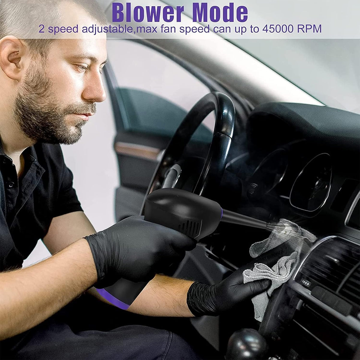 15000mAh Electric Air Blower with LED Light D6882