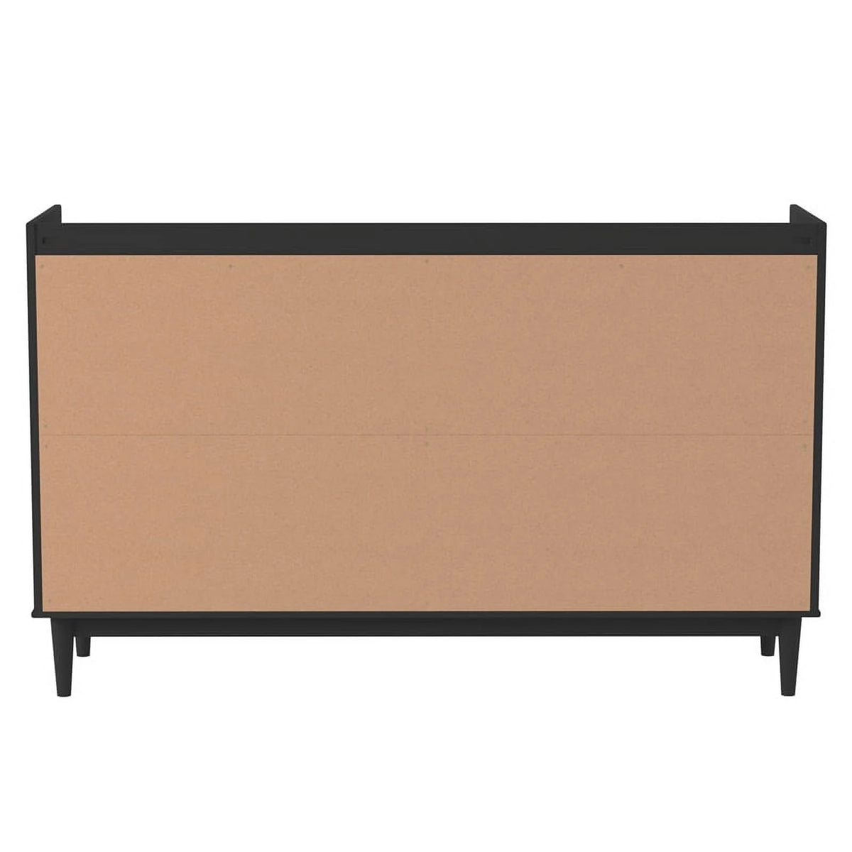 Black 6-Drawer Solid Wood Chest R9462