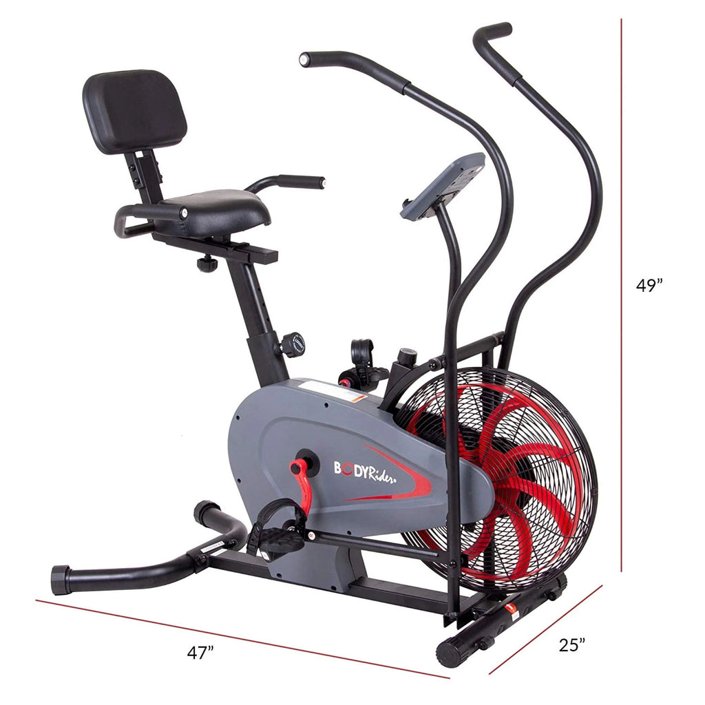 Upright Fan Bike Manual Resistance Heart Rate Monitor A772795