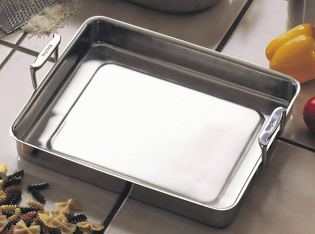 Stainless Steel Food Pan with Handles, 5 Quart D4599