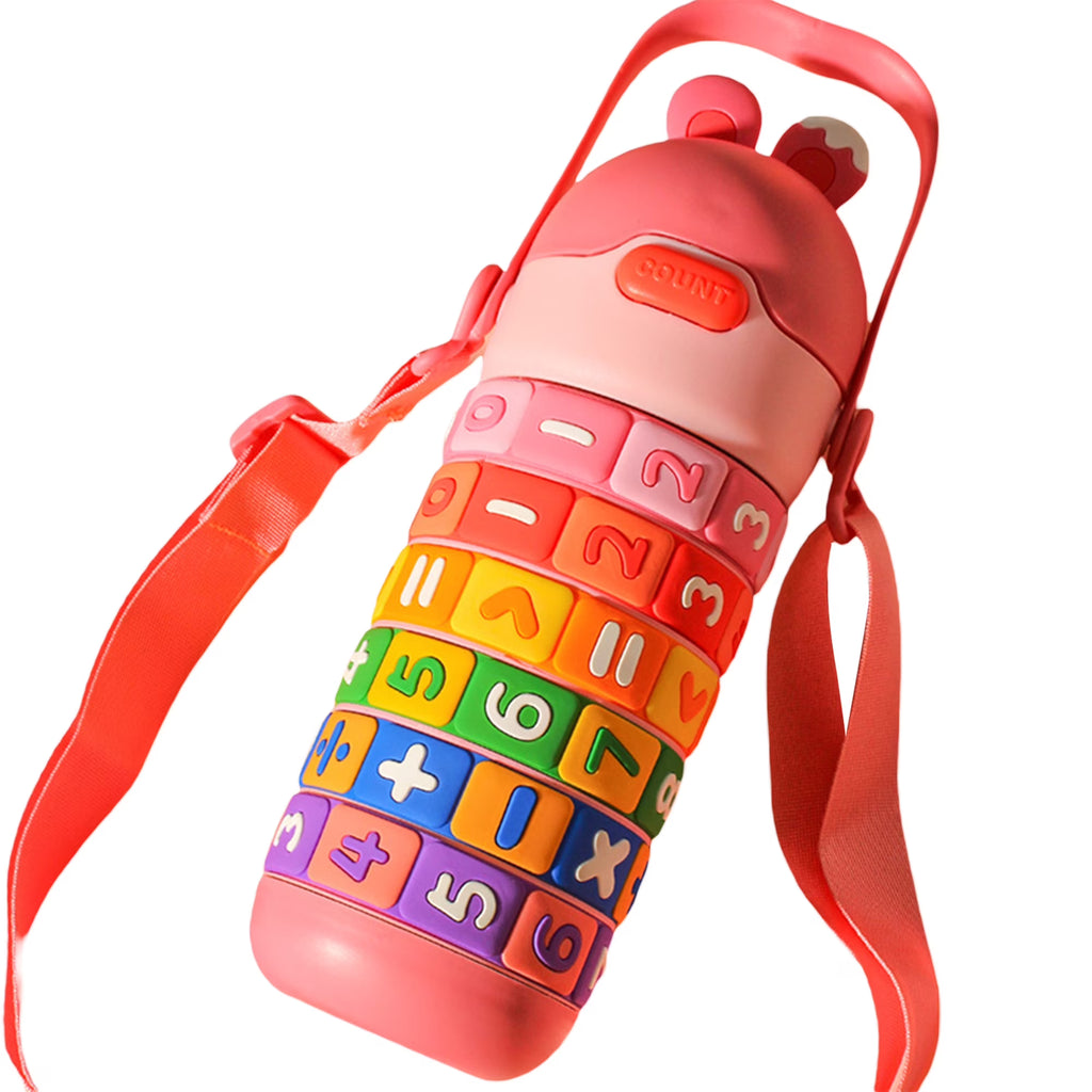 430ml Kids Stainless Steel Insulated Water Bottle with Straw T3009