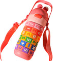 430ml Kids Stainless Steel Insulated Water Bottle with Straw T3009