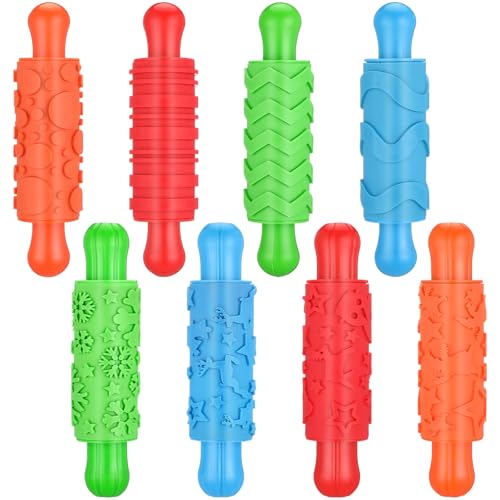 8 Pcs Play Dough Rollers with Plastic Handles U40542