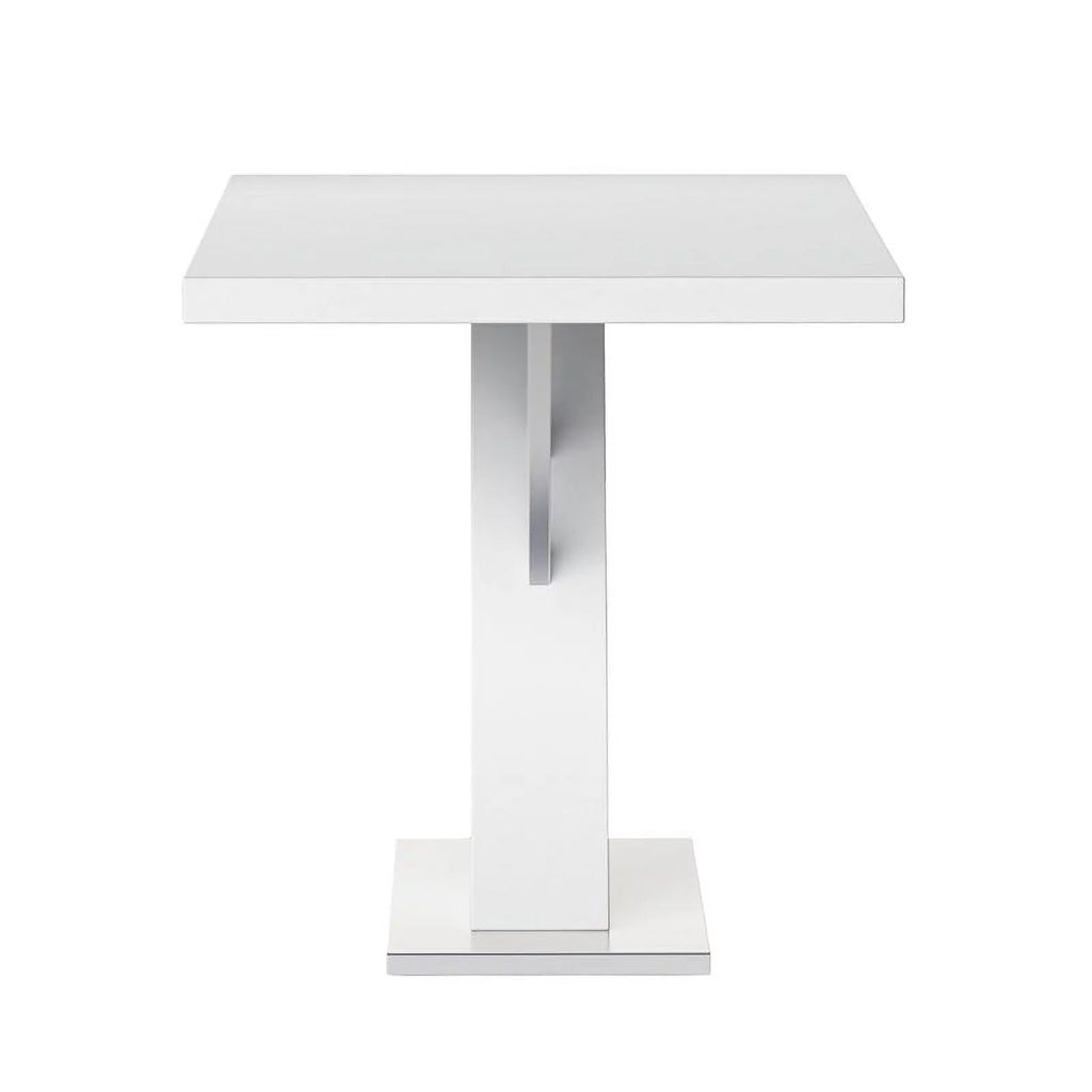 51.2" Steel and Wood Pedestal Dining Table M3071
