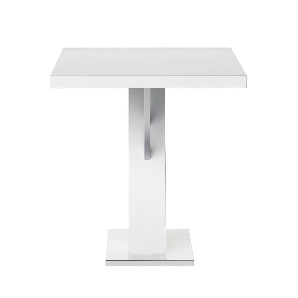 51.2" Steel and Wood Pedestal Dining Table M3071