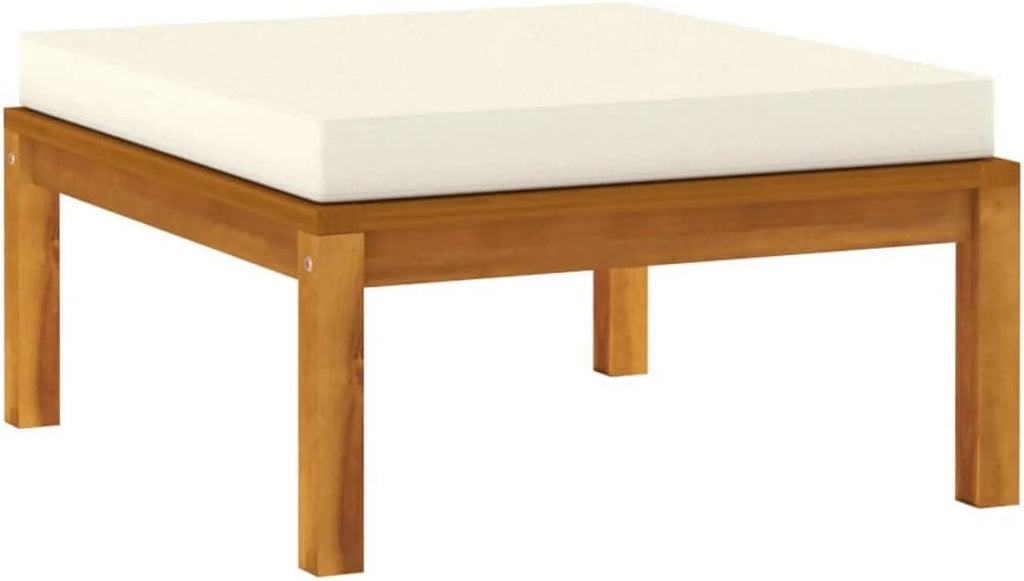 Acacia Wood Patio Furniture Set with Tea Table and Cushions R25984