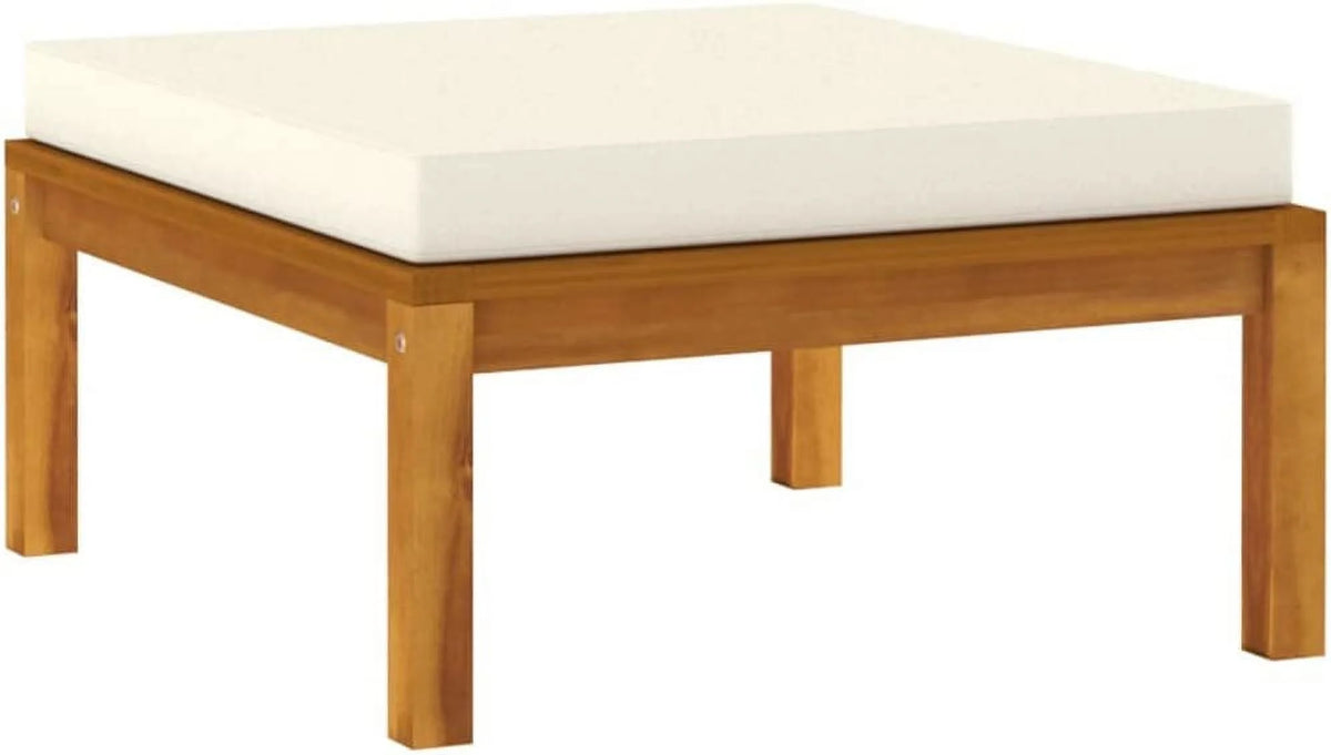 Acacia Wood Patio Furniture Set with Tea Table and Cushions R25984