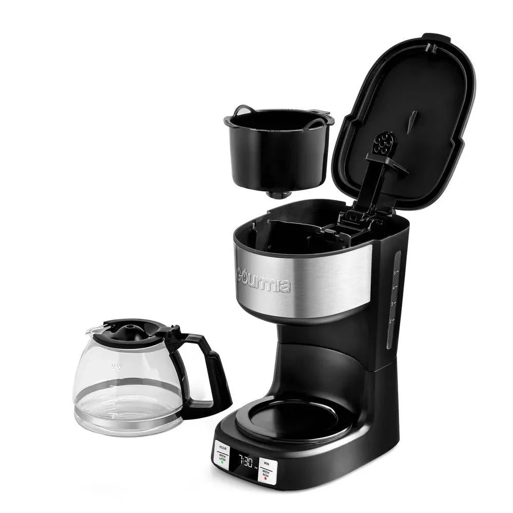 5 Cup Programmable Drip Coffee Maker Black R158