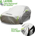 6 Layers Waterproof All Weather Car Cover with Zipper X56764