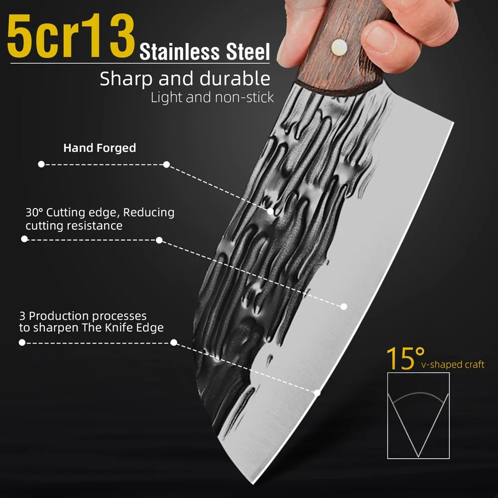 6 inch Forged Stainless Steel Meat Cleaver Knife Q7931