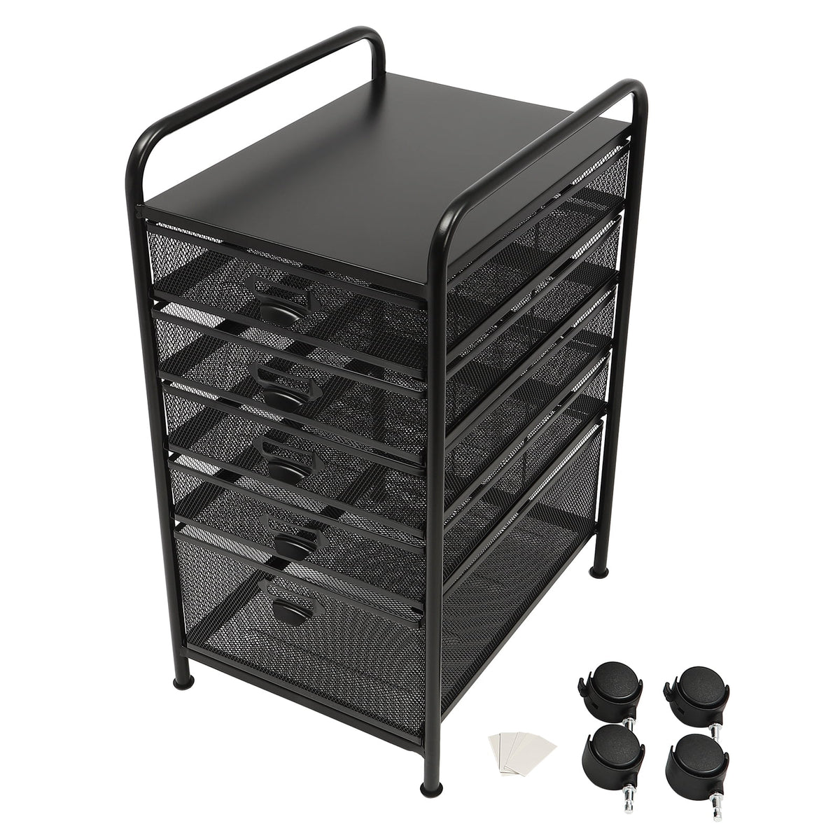 5 Drawer Black File Cabinet S893339