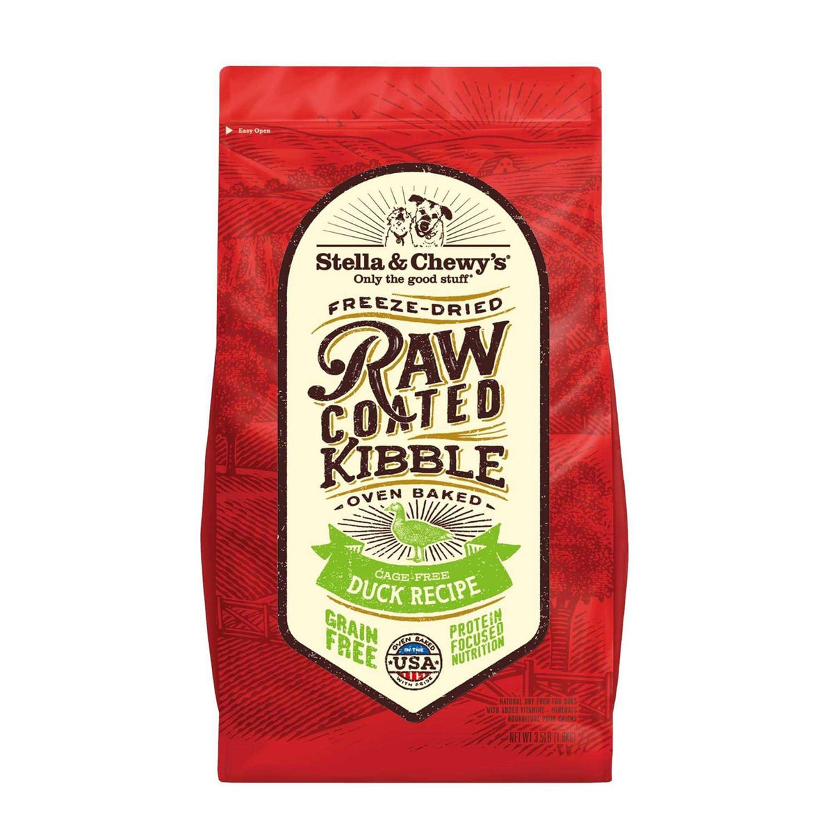 Duck Raw Coated Kibble Dog Food H354665