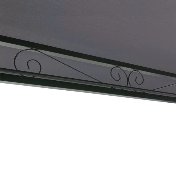 Gray Outdoor Patio Gazebo Tent With Curtains N772429