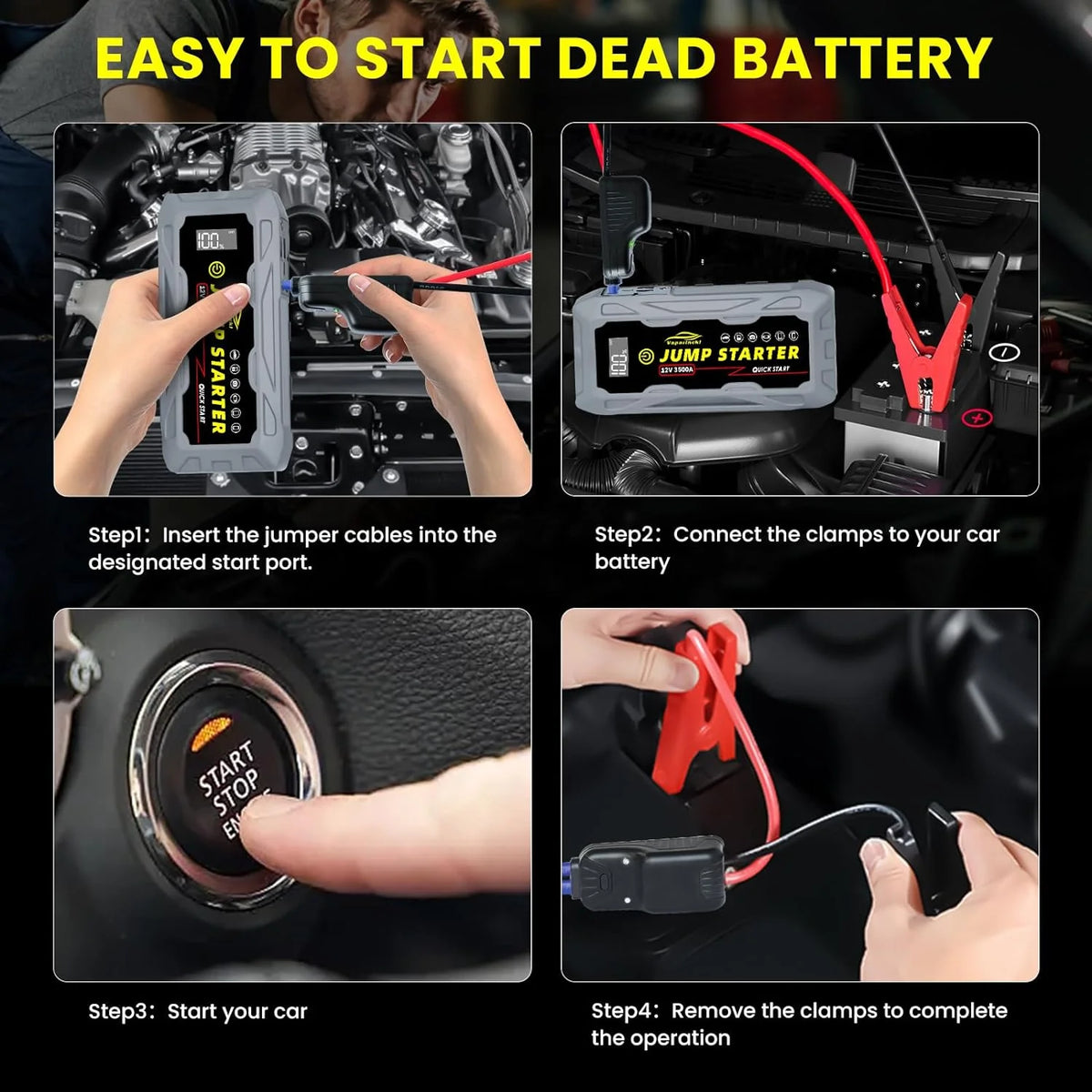 3500A Peak 12V Lithium Jump Starter M975