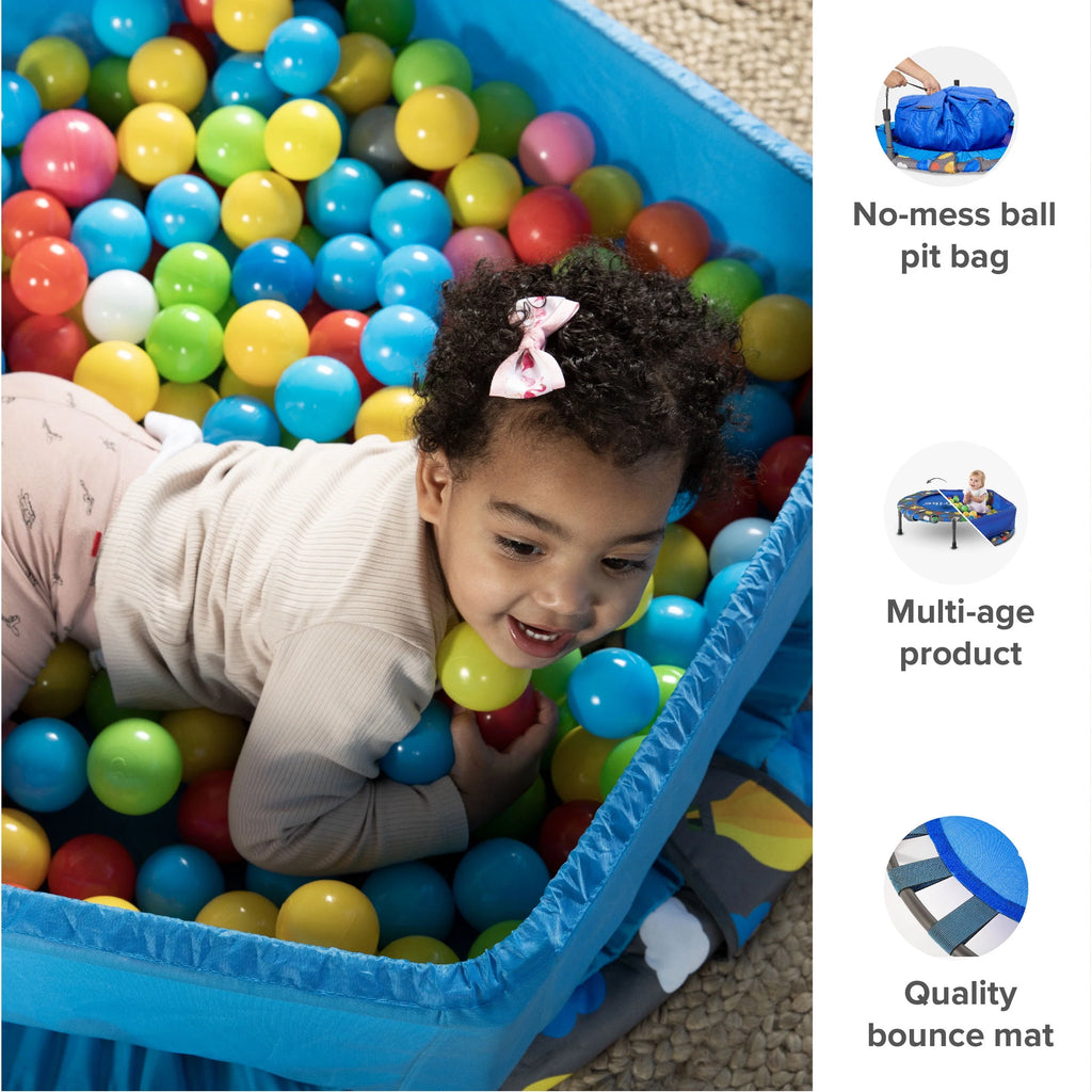 36-inch Indoor Folding Trampoline with Handlebar T486588