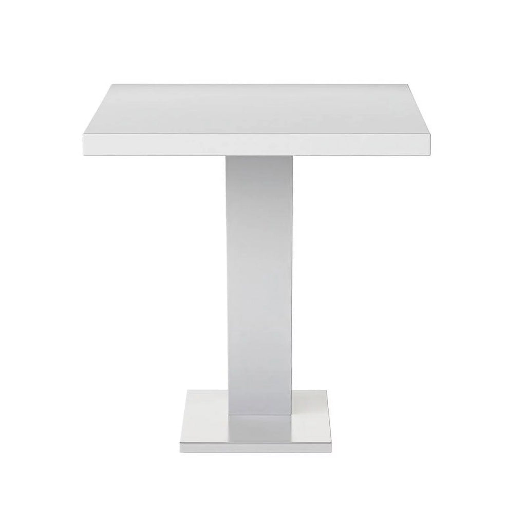 51.2" Steel and Wood Pedestal Dining Table M3071