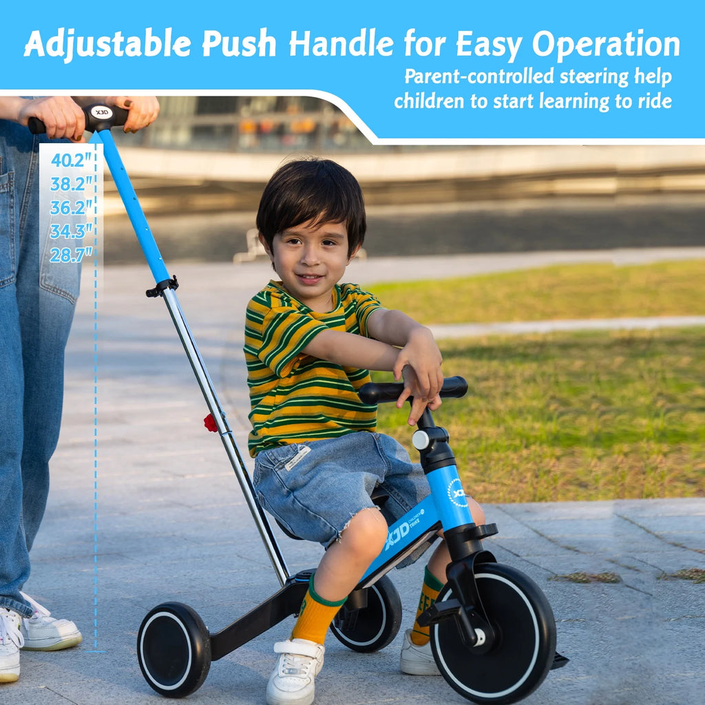 7 in 1 Toddler Tricycle with Push Handle D786