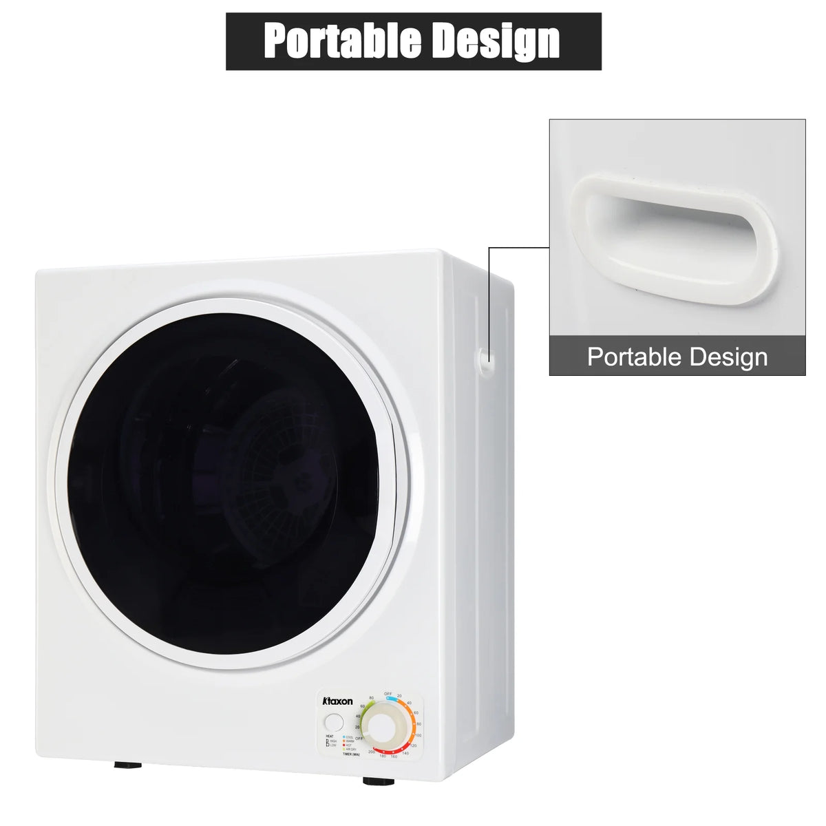 1.6 cu. ft. Compact Electric Dryer White M64257