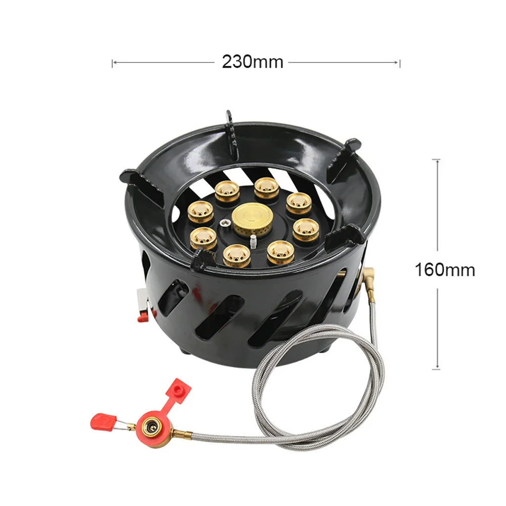 Enamel & Copper Camping Stove, 19800W High-Power Outdoor Furnace T996