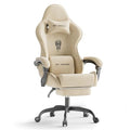 Green Velvet Ergonomic Gaming Chair with Footrest and Massage Lumbar Cushion V619171