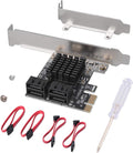 SATA Card 4 Port PCI Express Controller with Low Profile Bracket I26196