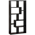 Black Wood Geometric Bookcase S1633