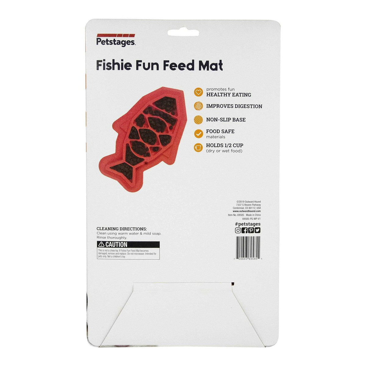 Fishie Fun Feed Mat Cat Feeder W4454