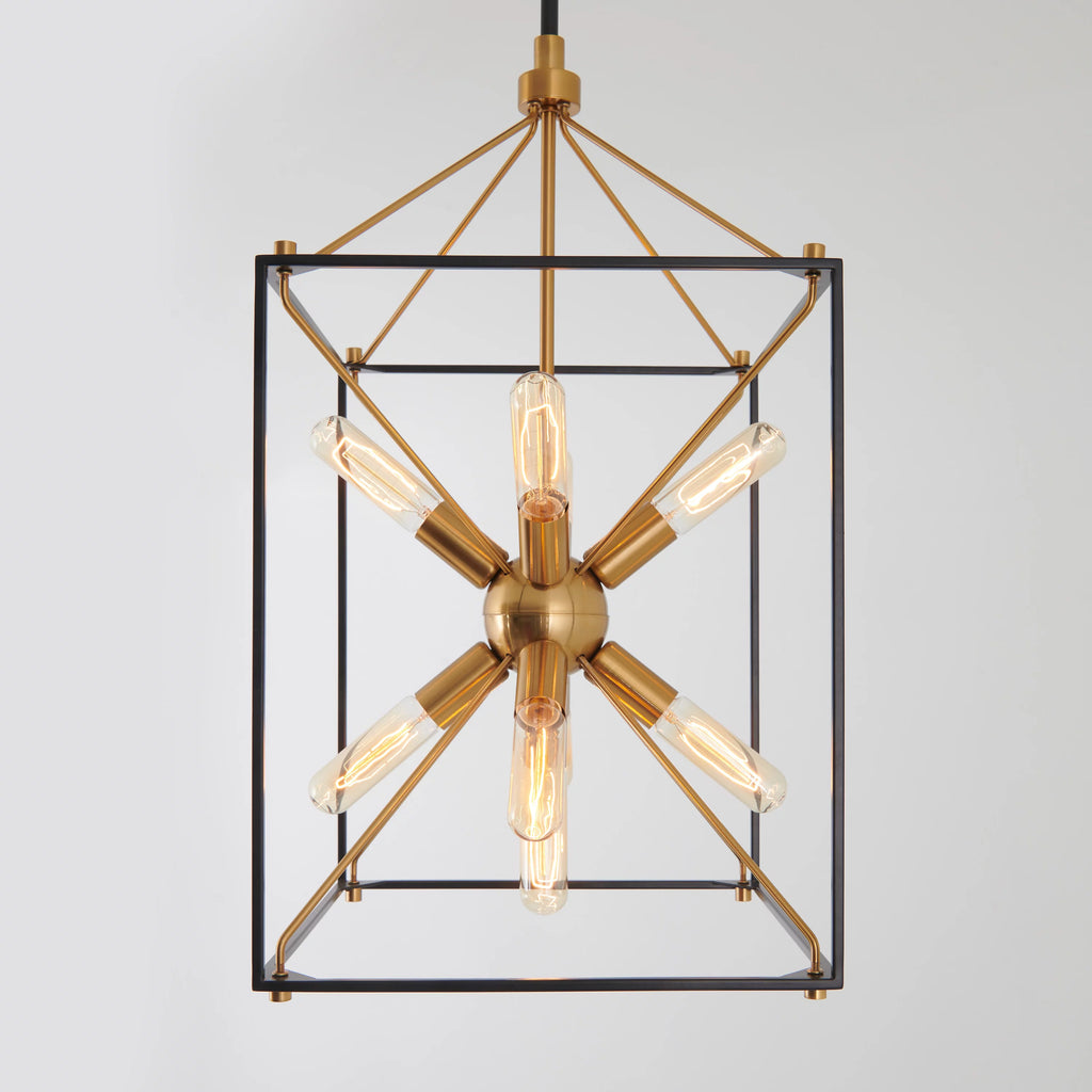 9-light Pendant Black & Gold Z275752