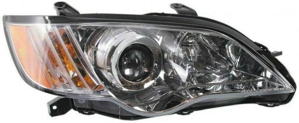 Subaru Legacy Headlight Assembly 2008 2009 Pair w/Bulbs J298