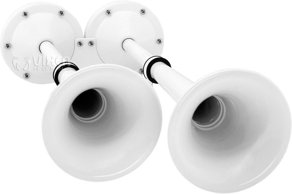 12V White Stainless Steel Marine Electric Train Horn I5814