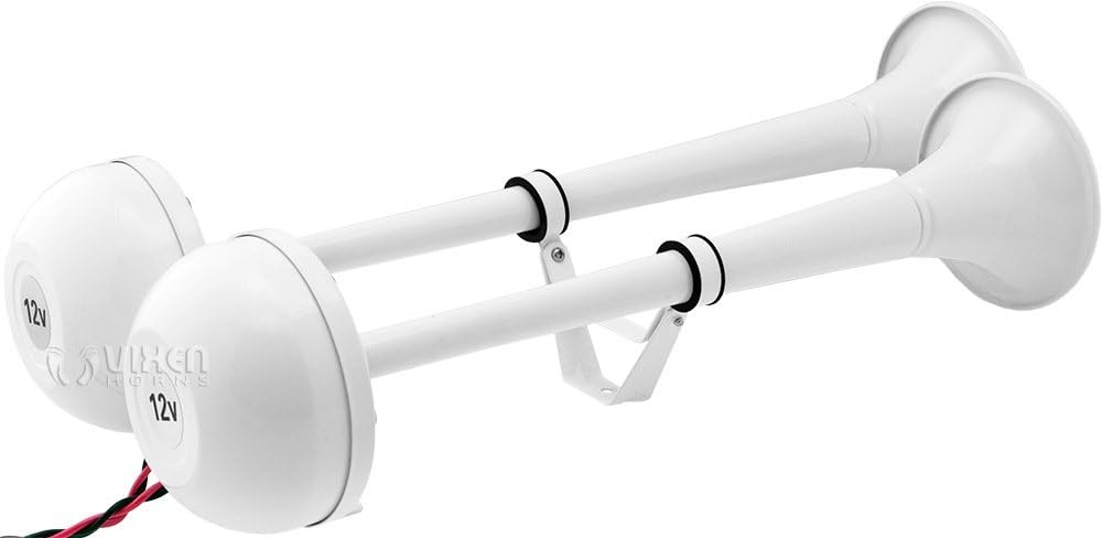 12V White Stainless Steel Marine Electric Train Horn I5814