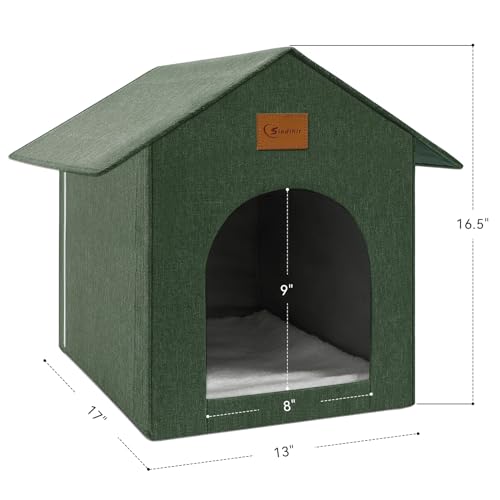 Waterproof Outdoor Cat House with Cushion A760