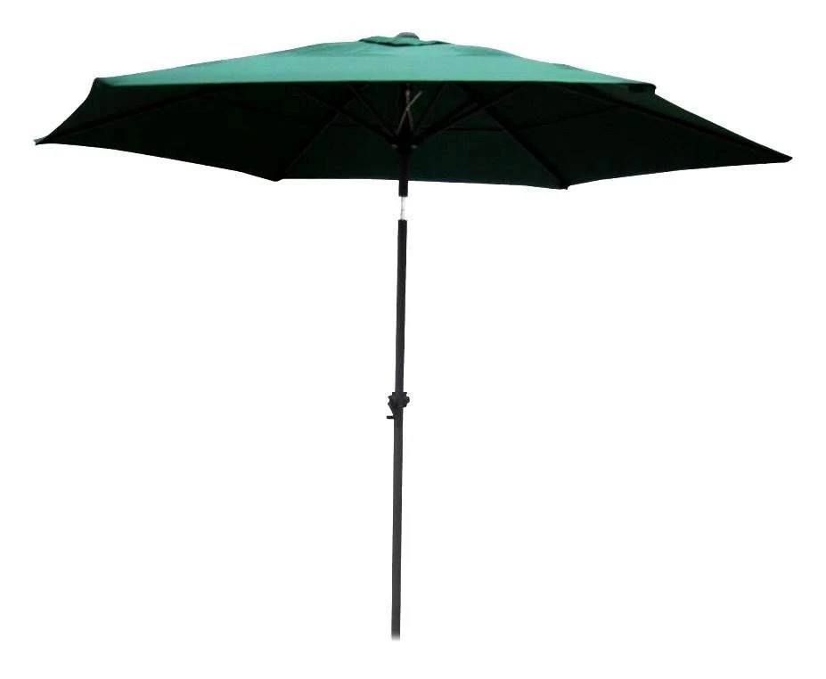 8 Foot Aluminum Patio Umbrella with Tilt and Crank F65051