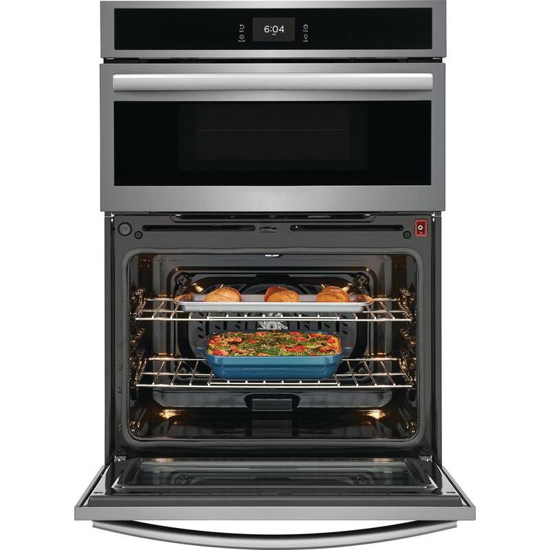 30 in. Electric Built-In Wall Oven and Microwave Combination with Total Convection in Stainless Steel H1027